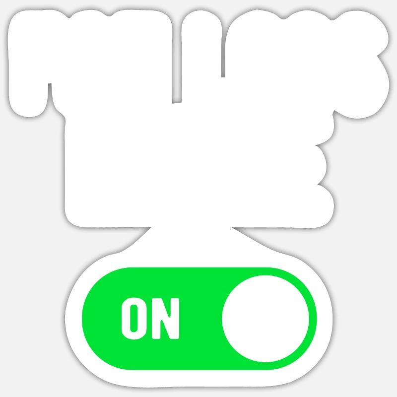 Fettabbau-Modus EIN Bodybuilding-Gewichte-Training - Sticker Größe S (10 x 10 cm) - Mattweiß