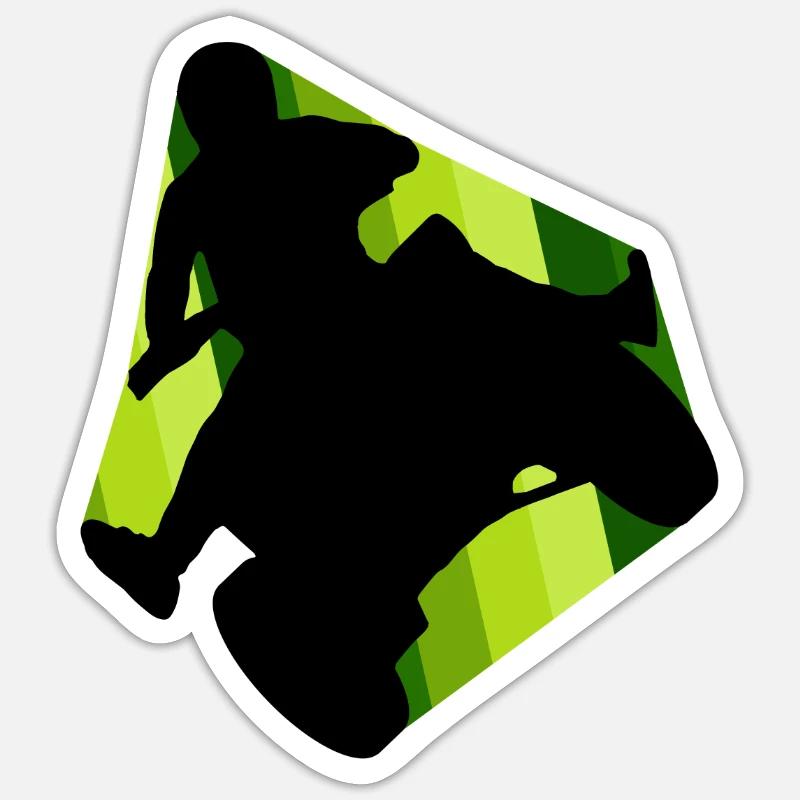 VTT cascadeur Sticker taille S (10 x 10 cm)
