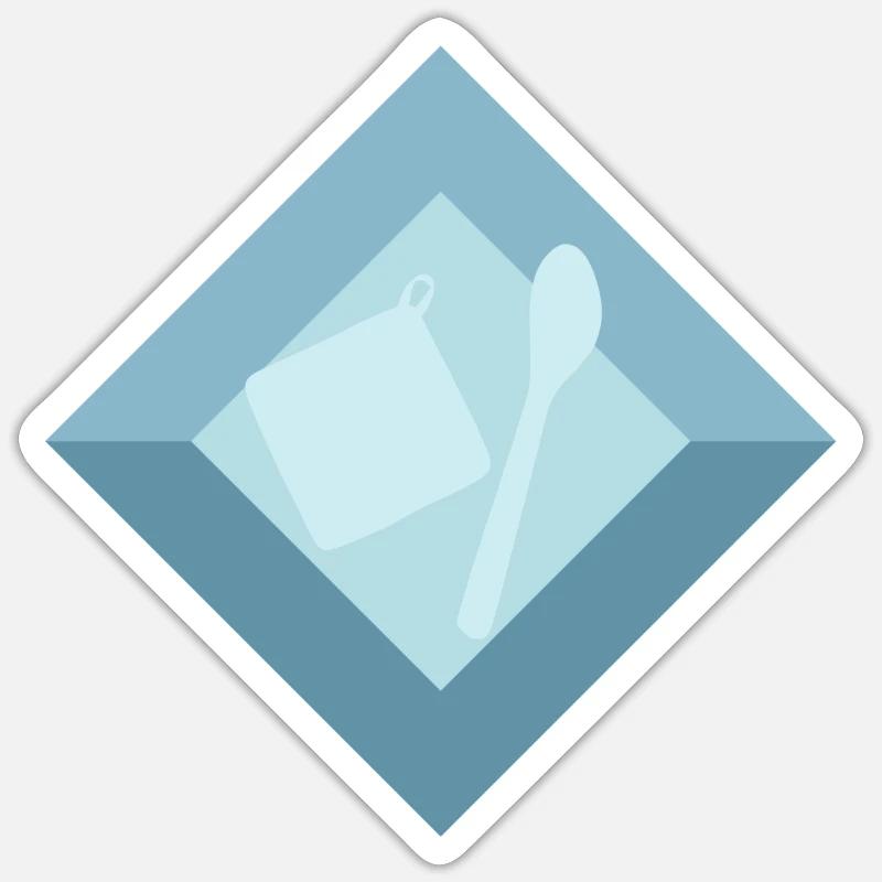Baking Baking Cupcake - Sticker size S (10 x 10 cm) - white matte