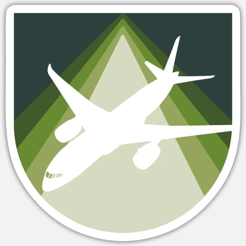 Luftfahrt Luftfahrt Luftfahrt - Sticker Größe S (10 x 10 cm) - Mattweiß