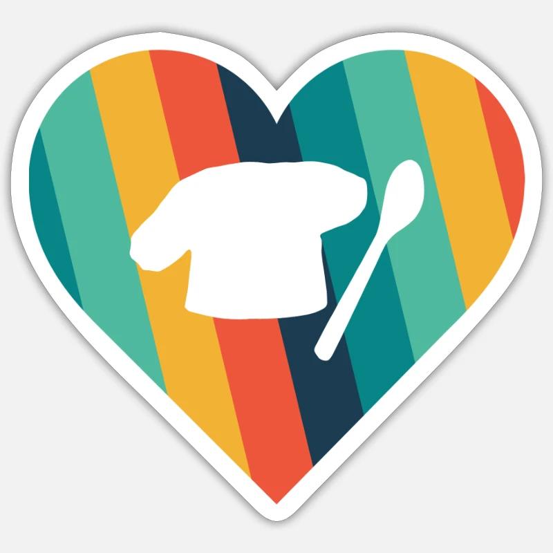 Baking Baking Cake - Sticker size S (10 x 10 cm) - white matte