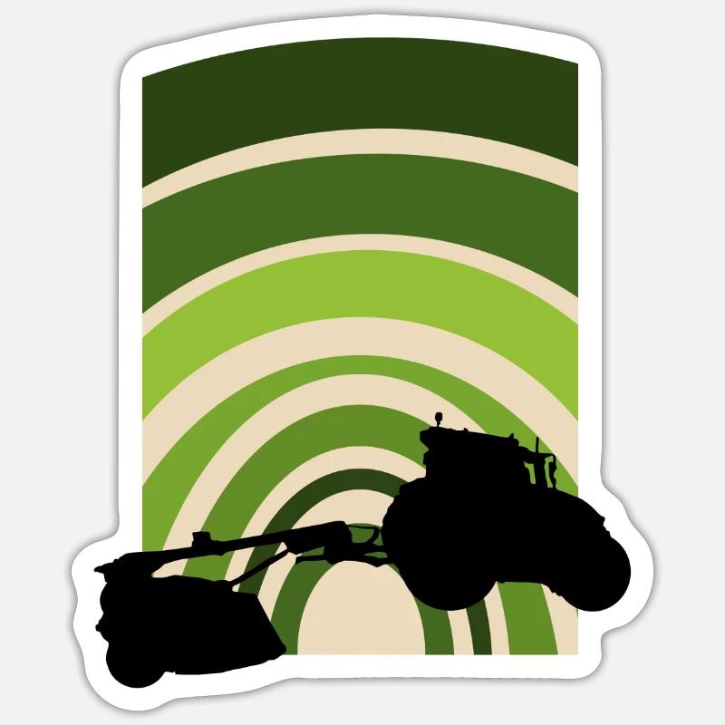 Ranch de la cour - Sticker taille S (10 x 10 cm) - blanc mat