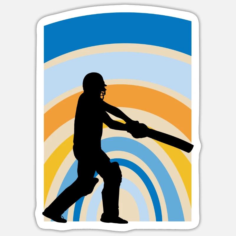 Cricketer Pitcher Cricket Sticker size S (10 x 10 cm)