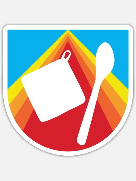 Backen Backen Backwaren Backen - Sticker Größe S (10 x 10 cm) - Mattweiß
