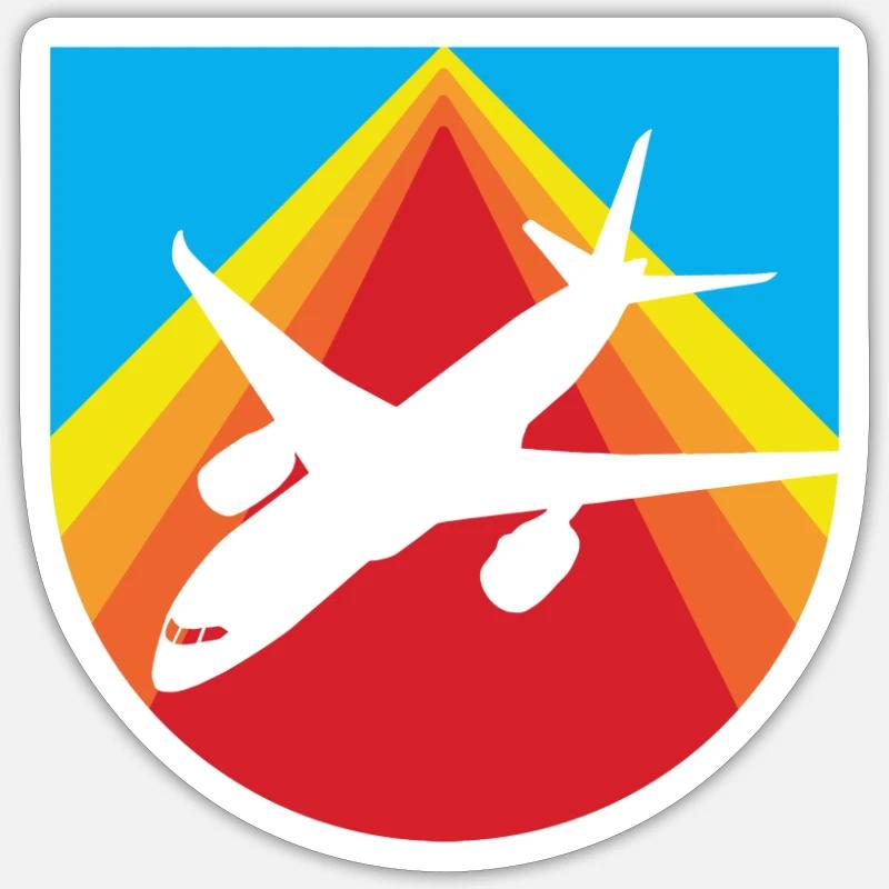 Aviator Aviator - Sticker size S (10 x 10 cm) - white matte