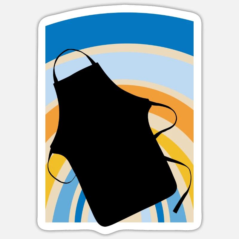 Backen Backen Backen - Sticker Größe S (10 x 10 cm) - Mattweiß