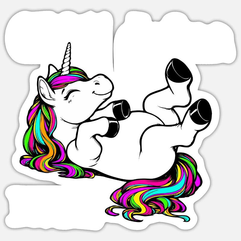 Cillen wie ein Einhorn Sticker Größe S (10 x 10 cm)