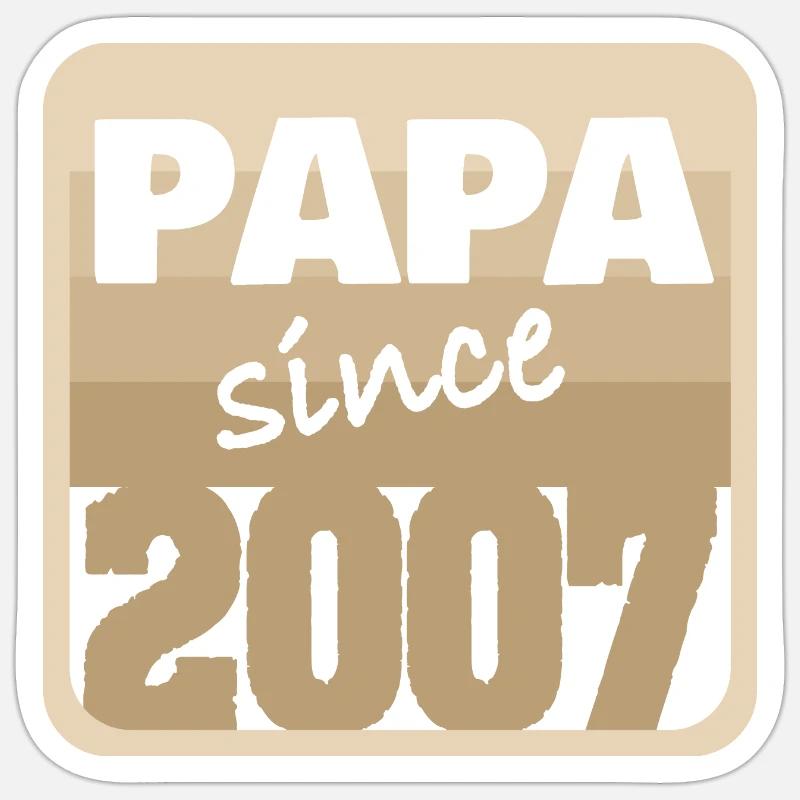 2007 - Sticker taille S (10 x 10 cm) - blanc mat