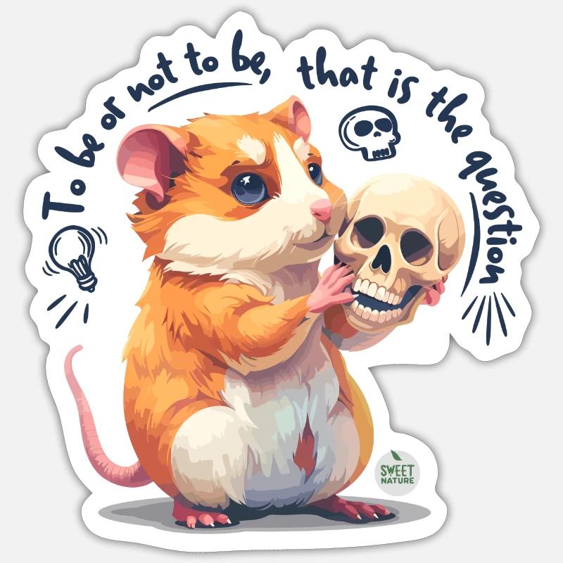 Sein oder Nichtsein Sticker Größe S (10 x 10 cm)