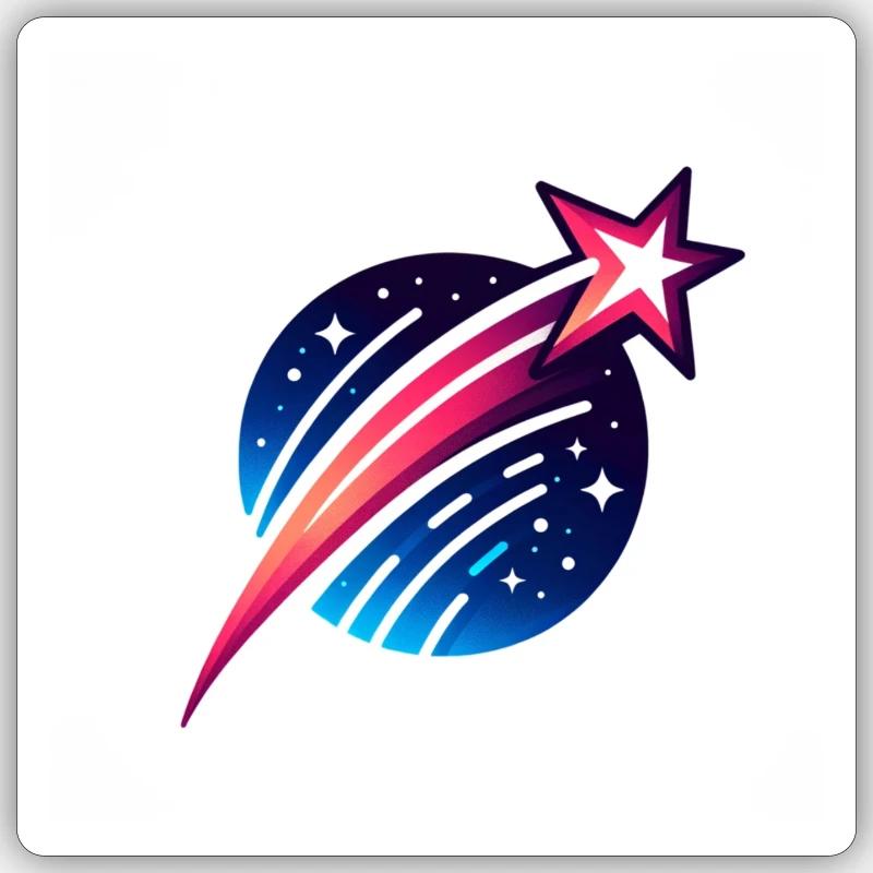 comet Sticker size S (10 x 10 cm)