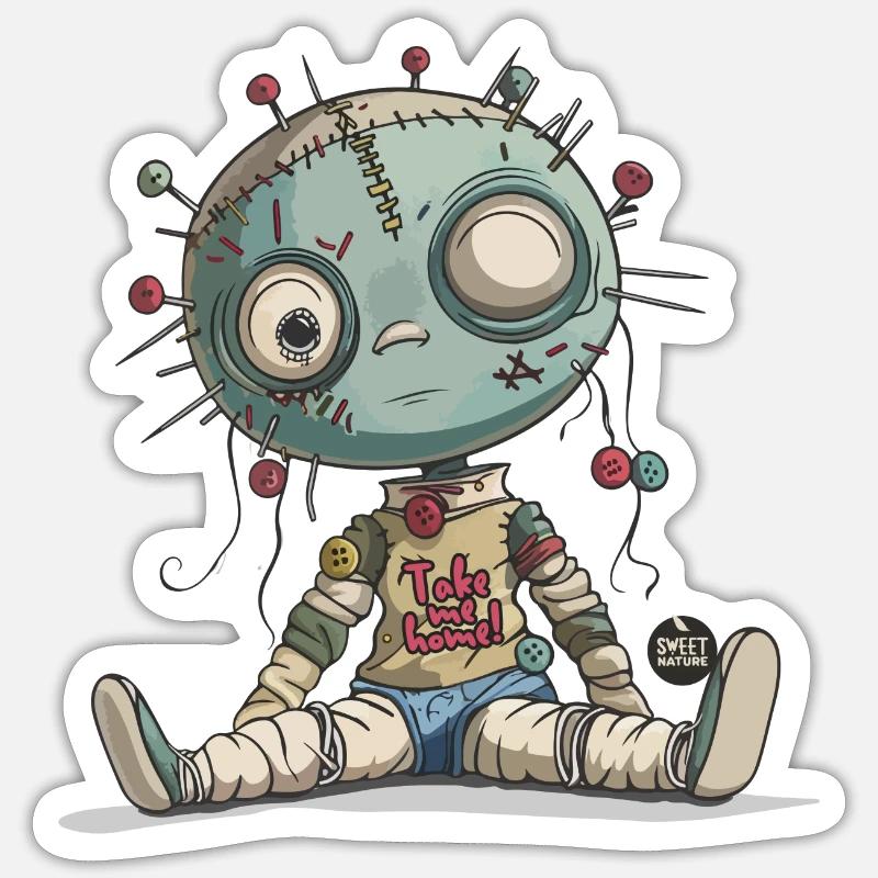 Ramenez-moi à la maison ! - Sticker taille S (10 x 10 cm) - blanc mat