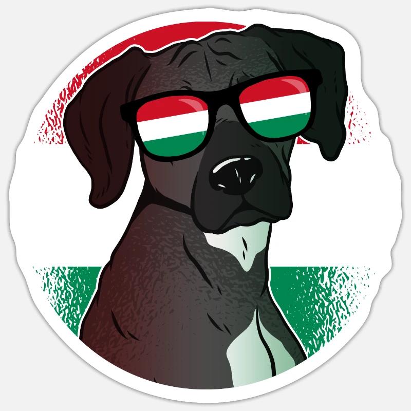 Ungarn Sticker Größe S (10 x 10 cm)