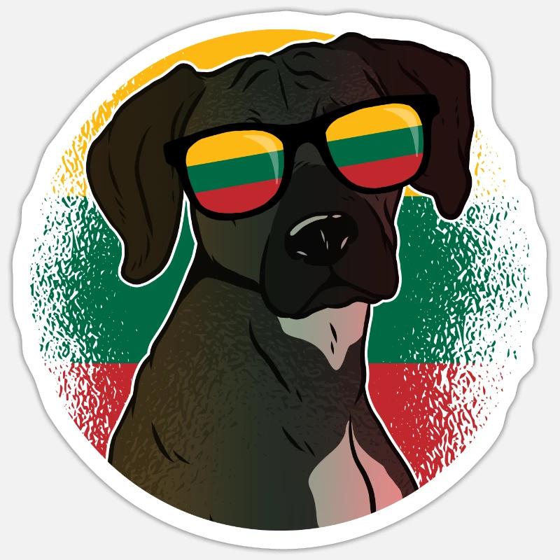 Lithuania - Sticker size S (10 x 10 cm) - white matte