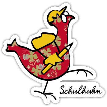 RIKELS Design: Erstklässler Schulstarter 2026 - Sticker Größe S (10 x 10 cm) - Mattweiß - Vorne