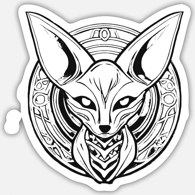 Fennec - Sticker size S (10 x 10 cm) - white matte