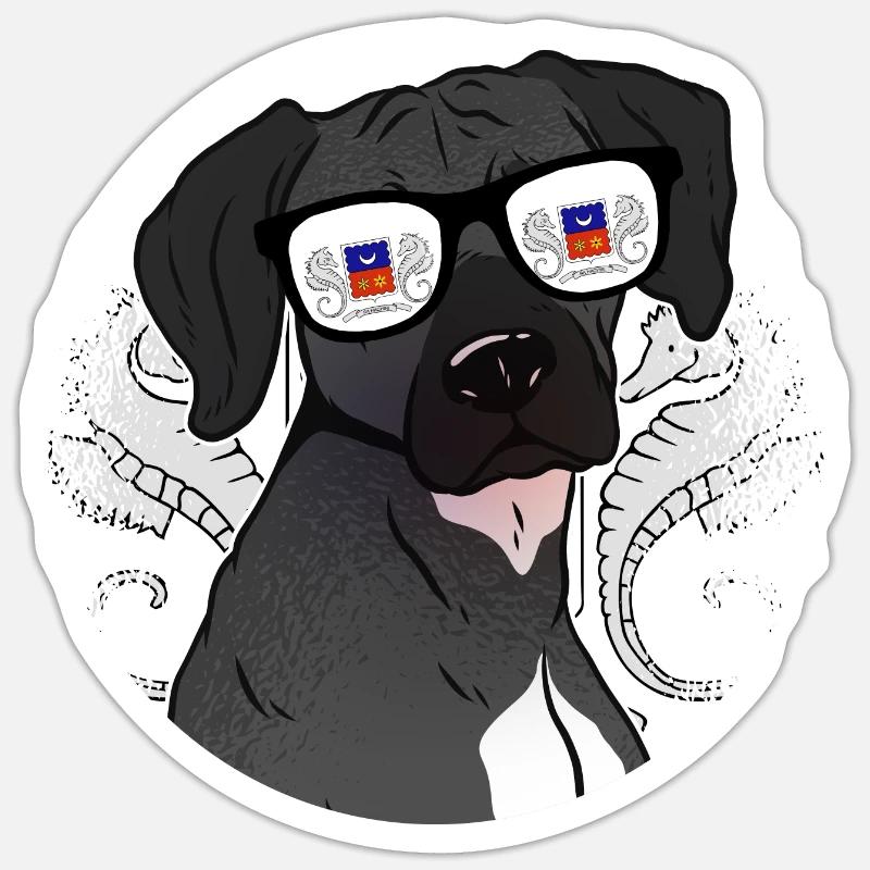Mayotte - Sticker Größe S (10 x 10 cm) - Mattweiß