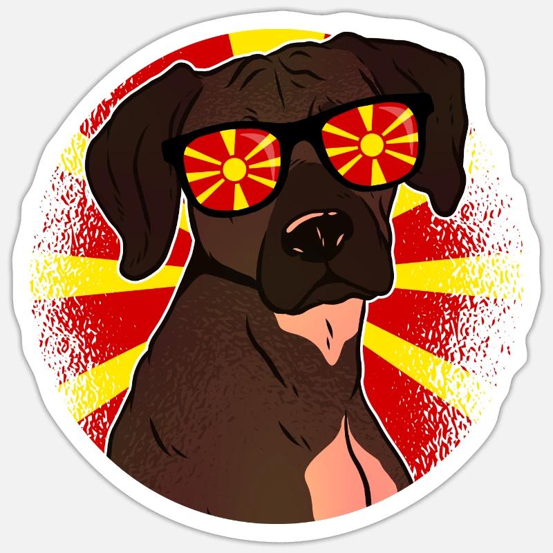 Macedonia - Sticker size S (10 x 10 cm) - white matte