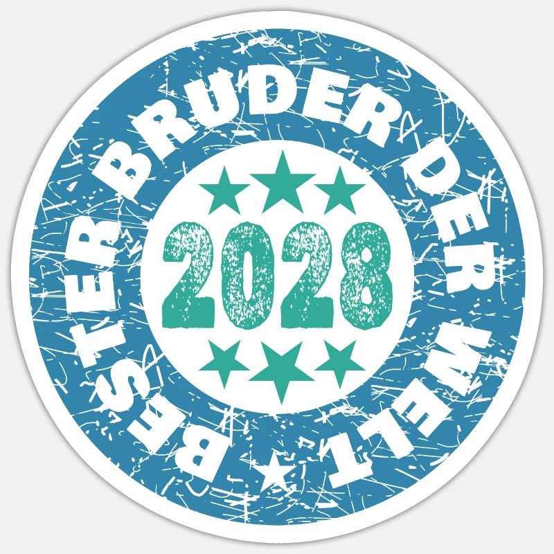 2028 - Sticker size S (10 x 10 cm) - white matte