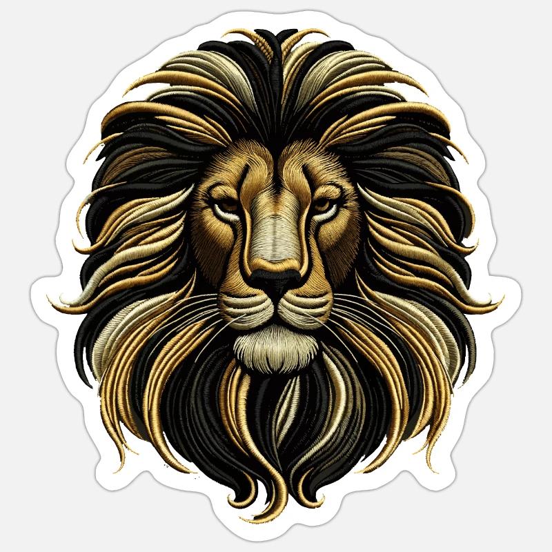 Emblème Élégance Entrelacée - Sticker taille S (10 x 10 cm) - blanc mat