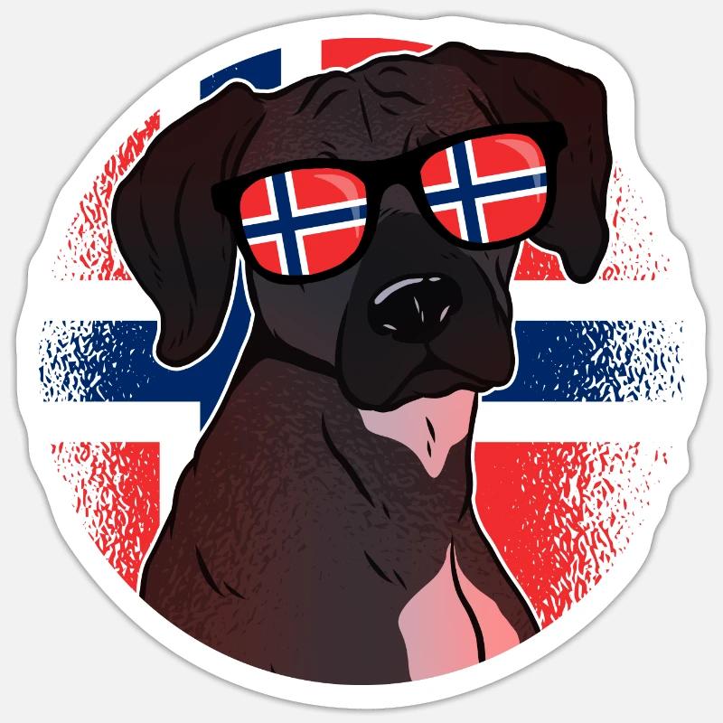 Norway - Sticker size S (10 x 10 cm) - white matte