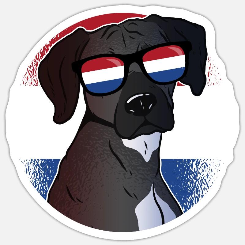 Netherlands - Sticker size S (10 x 10 cm) - white matte