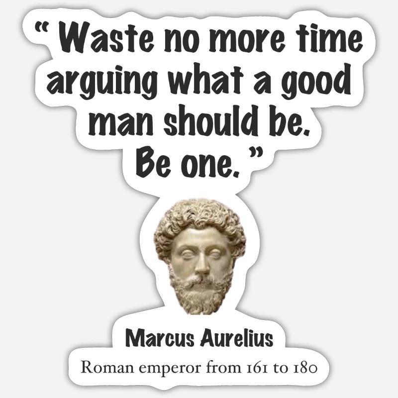 Be a man - Sticker size S (10 x 10 cm) - white matte