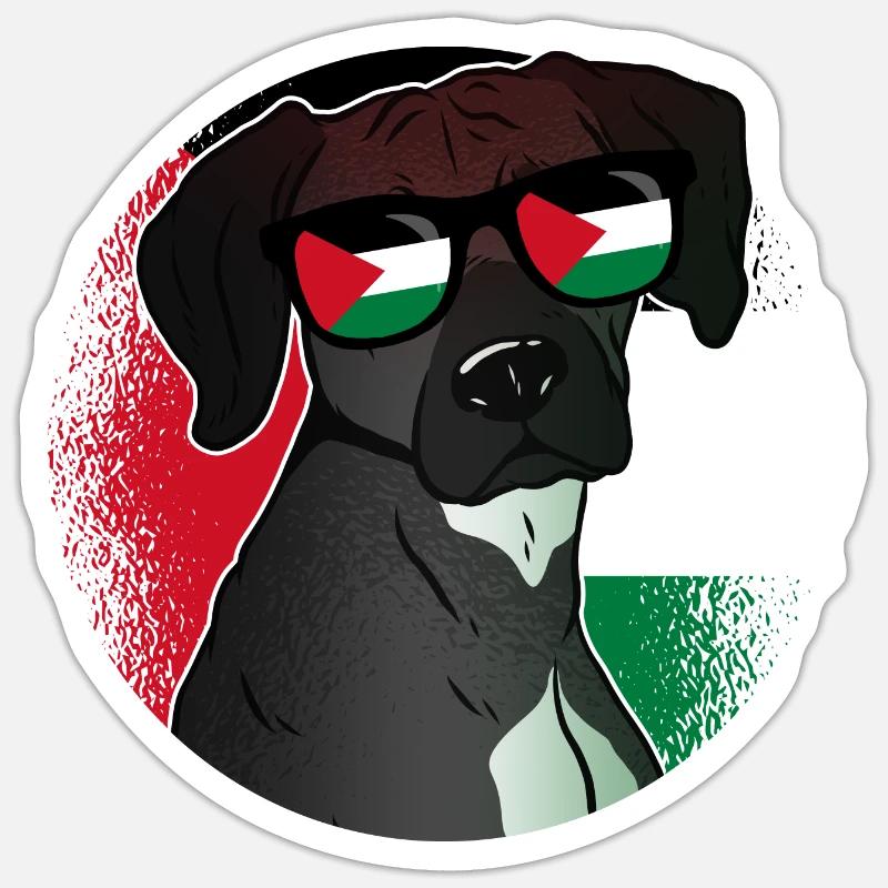 Palestine - Sticker size S (10 x 10 cm) - white matte