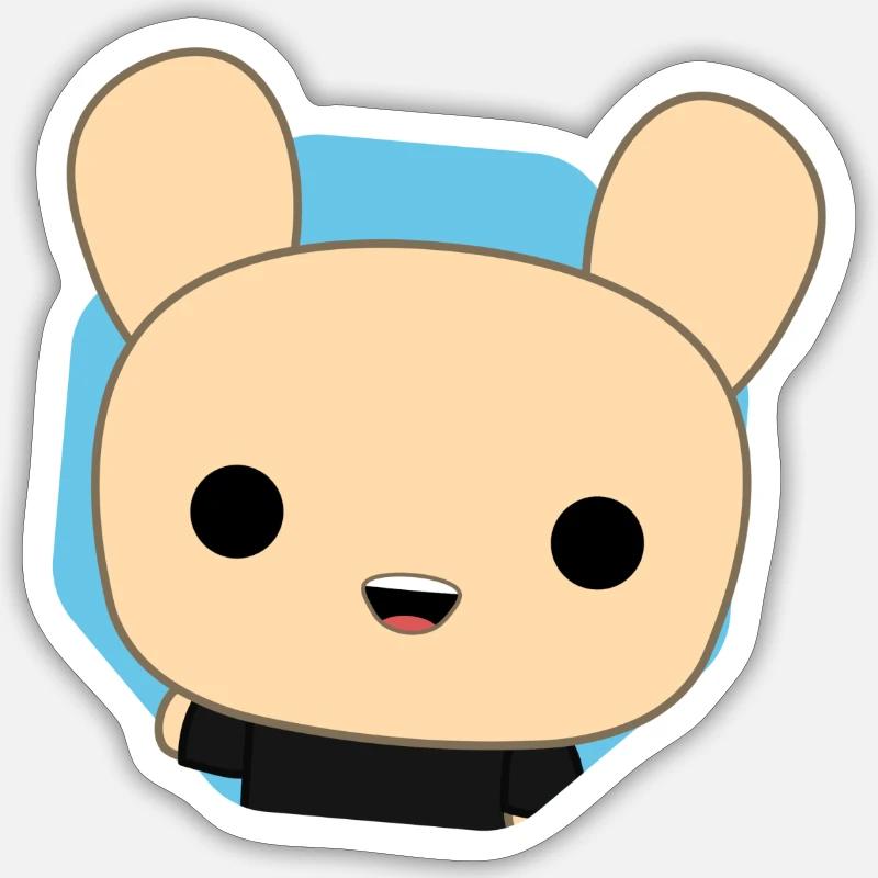 Sticker "Salut moi c'est Blanco !" Sticker taille S (10 x 10 cm)