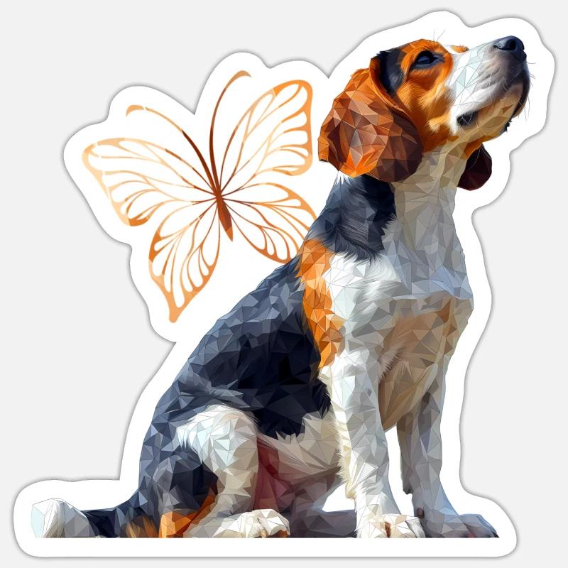 Foxhound Sticker Größe S (10 x 10 cm)