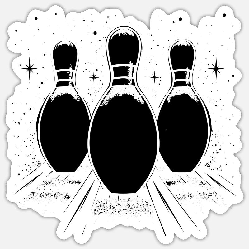 Bowling Lovers - Sticker size S (10 x 10 cm) - white matte
