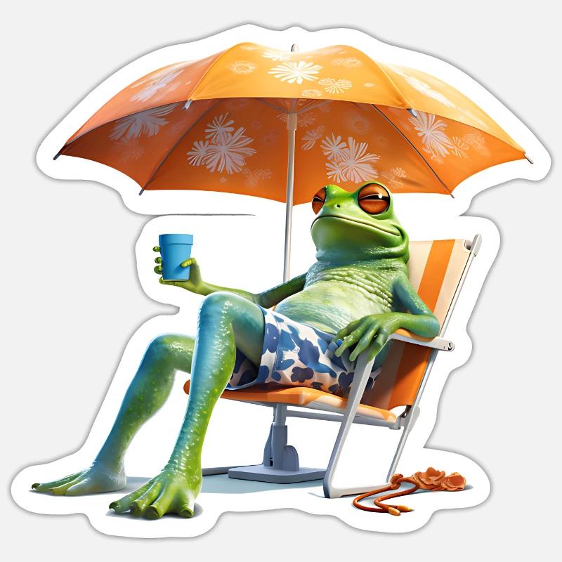 Recharge your batteries while lounging Sticker size S (10 x 10 cm)