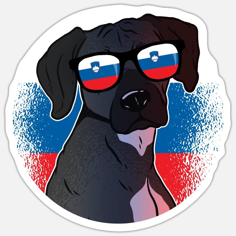 Slowenien - Sticker Größe S (10 x 10 cm) - Mattweiß