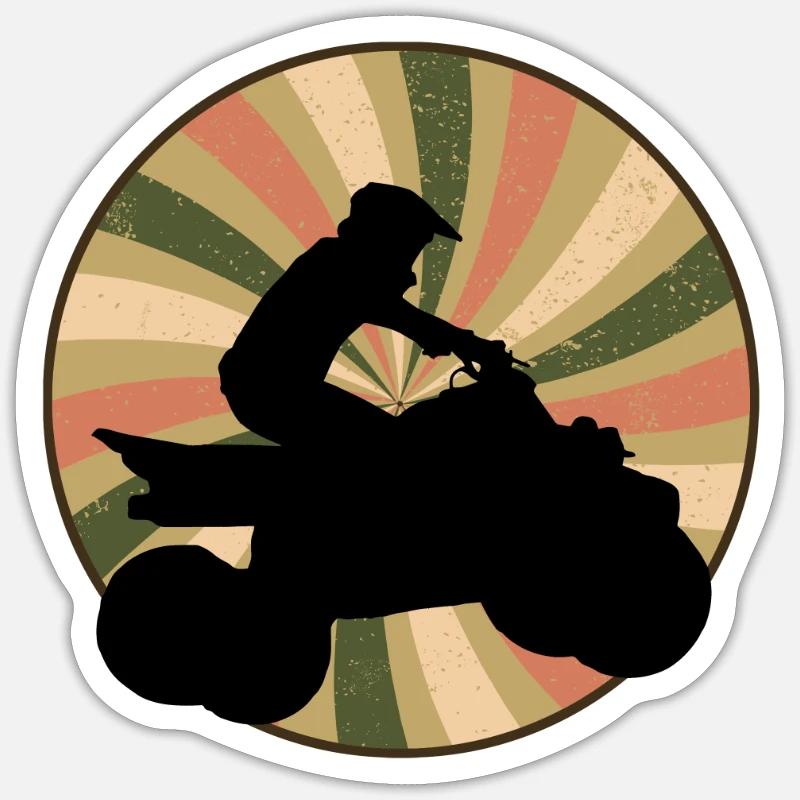 Cascadeur de VTT Sticker taille S (10 x 10 cm)