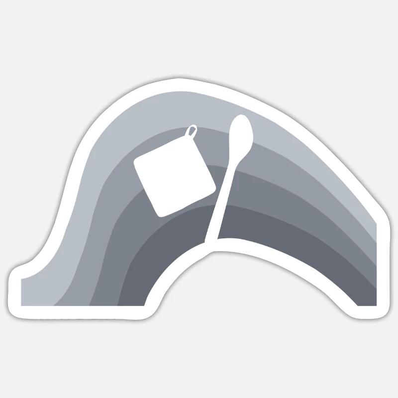 Cake Baking Baking - Sticker size S (10 x 10 cm) - white matte