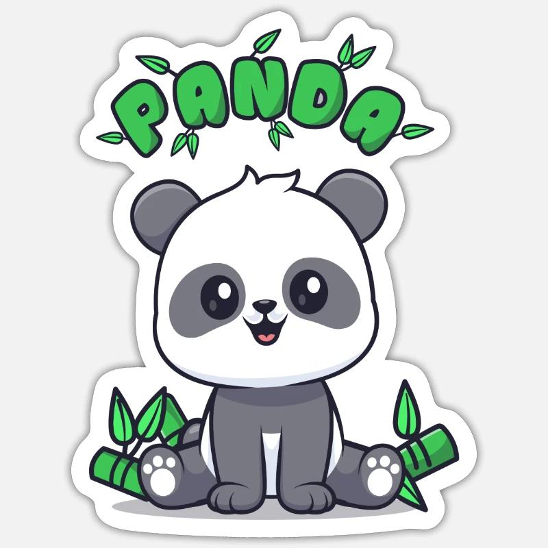 Panda trends Sticker size S (10 x 10 cm)
