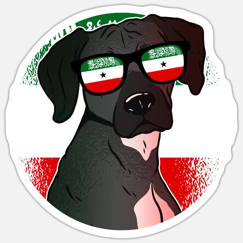 Somaliland - Sticker taille S (10 x 10 cm) - blanc mat