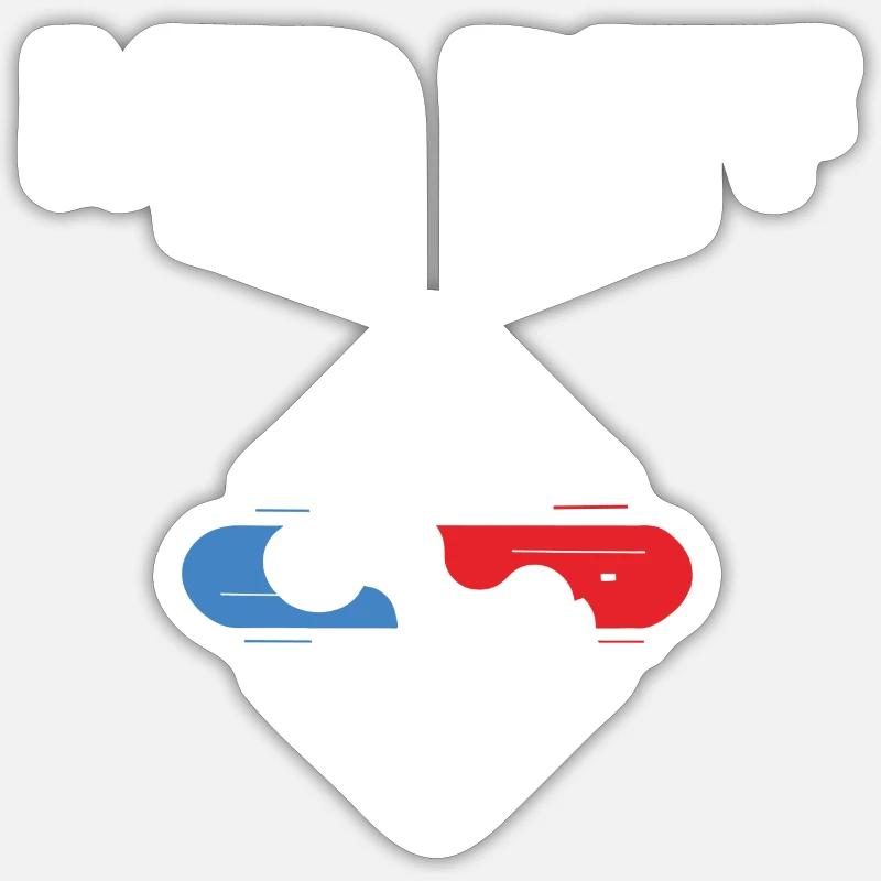 League Legend Mid Diff - Sticker size S (10 x 10 cm) - white matte