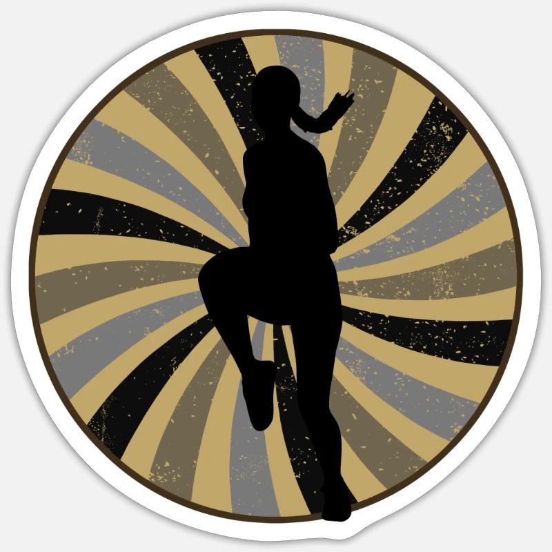 Exercise Aerobics - Sticker size S (10 x 10 cm) - white matte