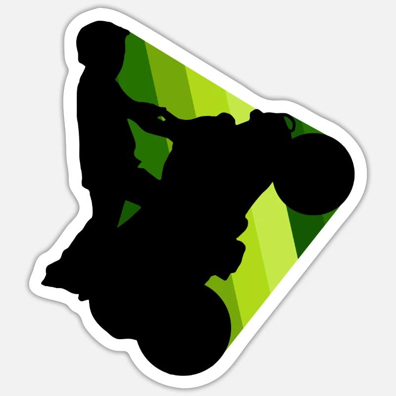VTT Cascadeur Cascadeur - Sticker taille S (10 x 10 cm) - blanc mat