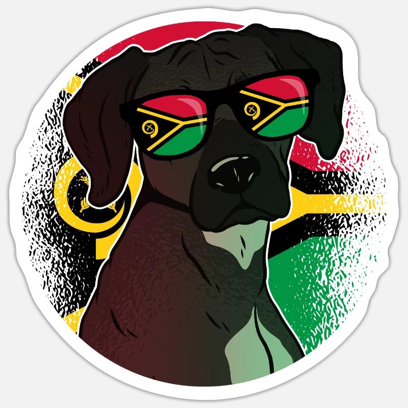 Vanuatu - Sticker size S (10 x 10 cm) - white matte