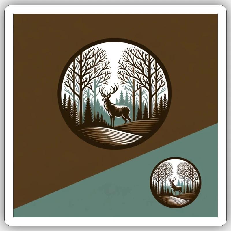 Forrest Sticker Größe S (10 x 10 cm)