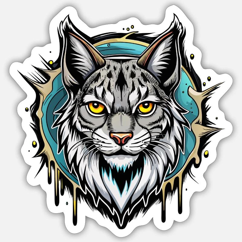 Luchs Sticker Größe S (10 x 10 cm)