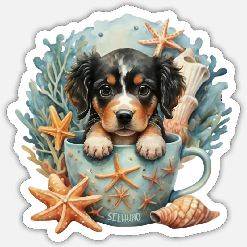 Phoque Sticker taille S (10 x 10 cm)