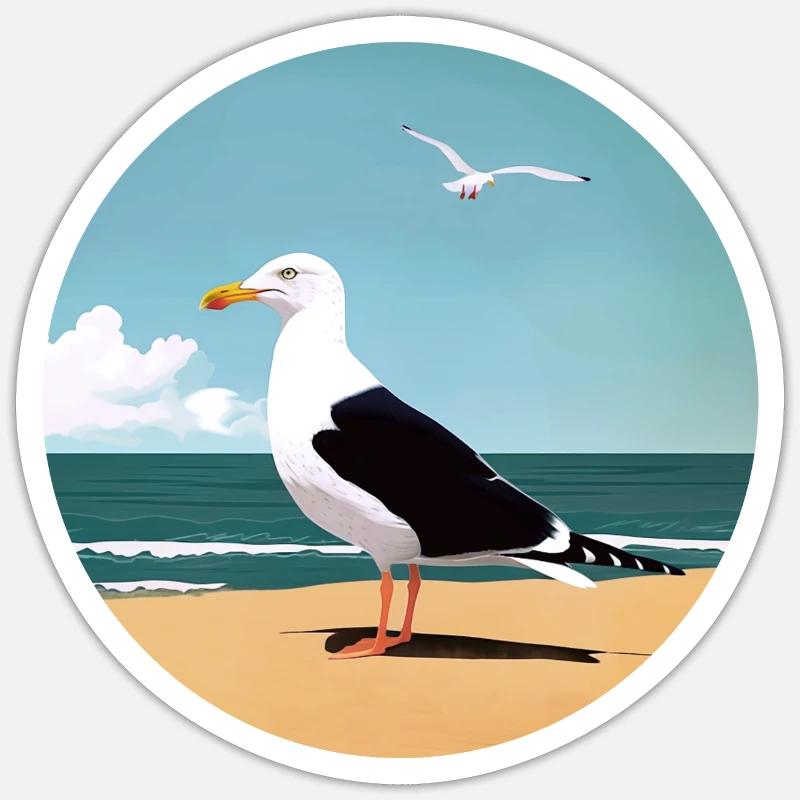 Seagull Sticker size S (10 x 10 cm)