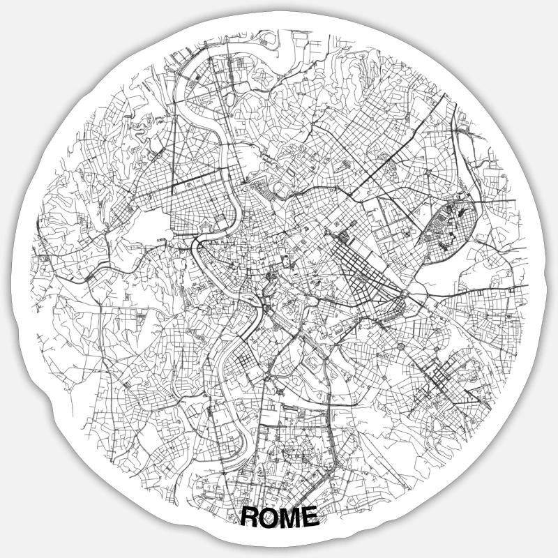 ROM - Sticker Größe S (10 x 10 cm) - Mattweiß