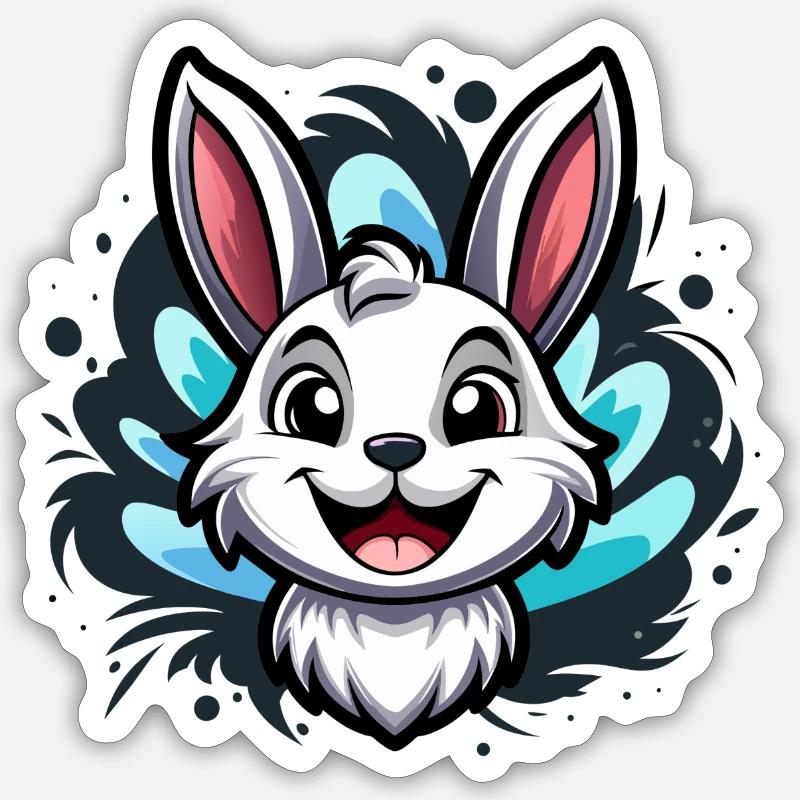 Easter Bunny Sticker size S (10 x 10 cm)