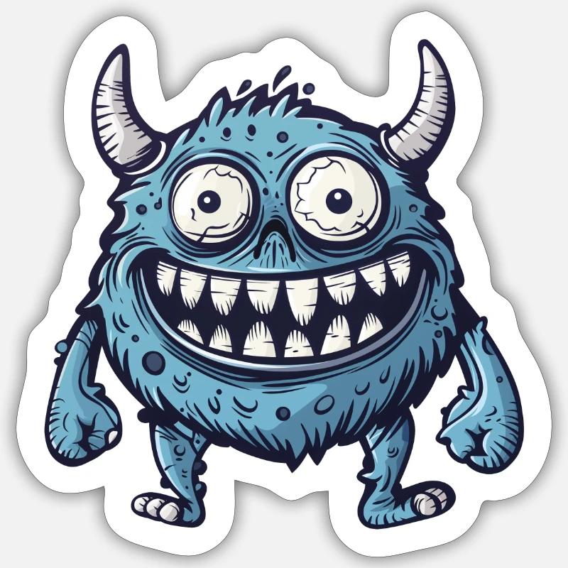 Funny Creature - Sticker size S (10 x 10 cm) - white matte