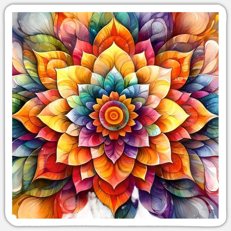 Mandala Time 2 Sticker Größe S (10 x 10 cm)