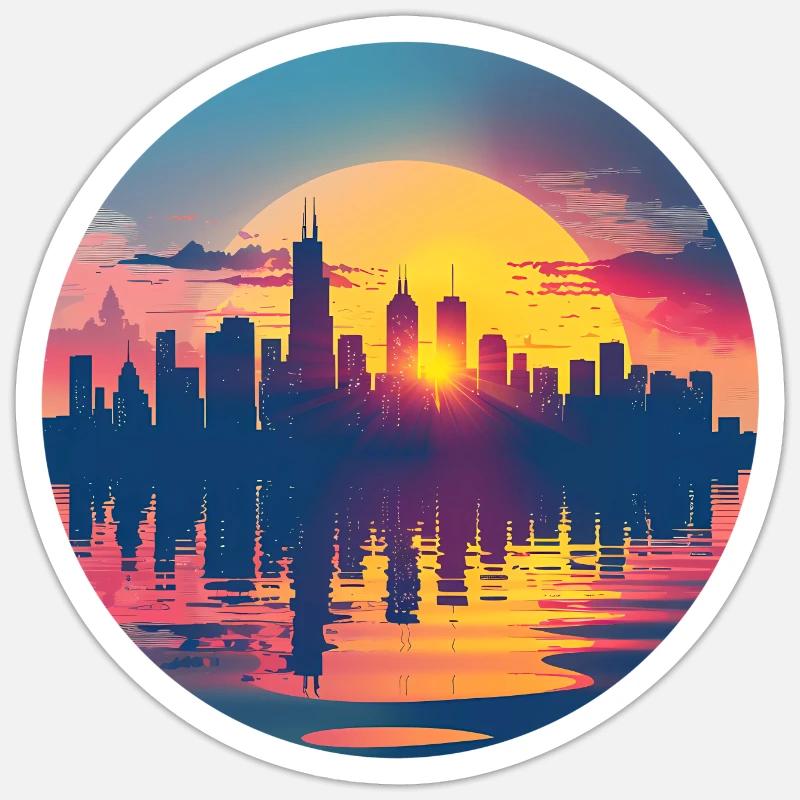 Hamm Skyline Sticker size S (10 x 10 cm)