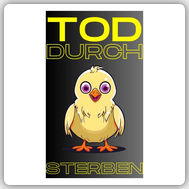 Psycho Chick Sticker size S (10 x 10 cm)